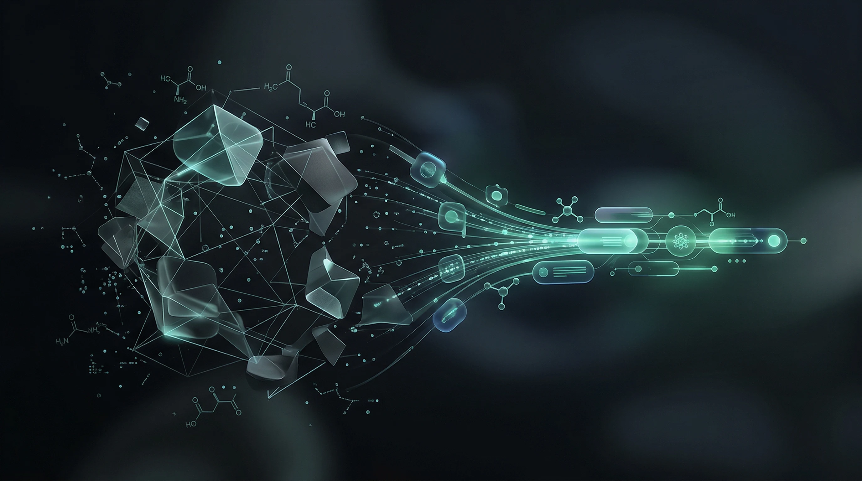Abstract hero illustration for the article “Peptide Shop on WooCommerce: Why It Fails and What Works Instead”